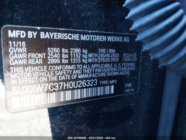 5UXXW7C37H0U26323 BMW X4 M40i
