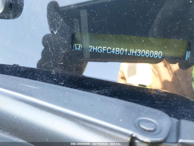2HGFC4B01JH306080 Honda Civic Lx-p