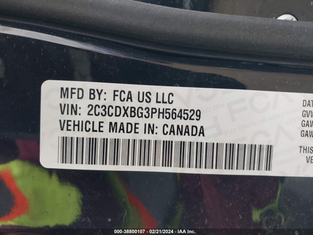 Dodge Charger Sxt 2023 2C3CDXBG3PH564529 Image 9