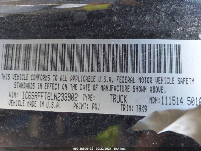 RAM 1500 Lone Star  4x4 5'7 Box 2020 1C6SRFFT6LN233902 Image 9