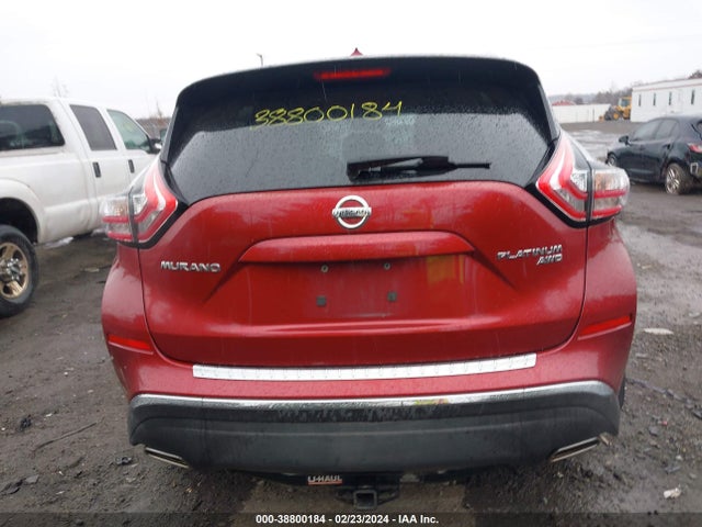 2015 NISSAN MURANO PLATINUM VIN: 5N1AZ2MH0FN204276