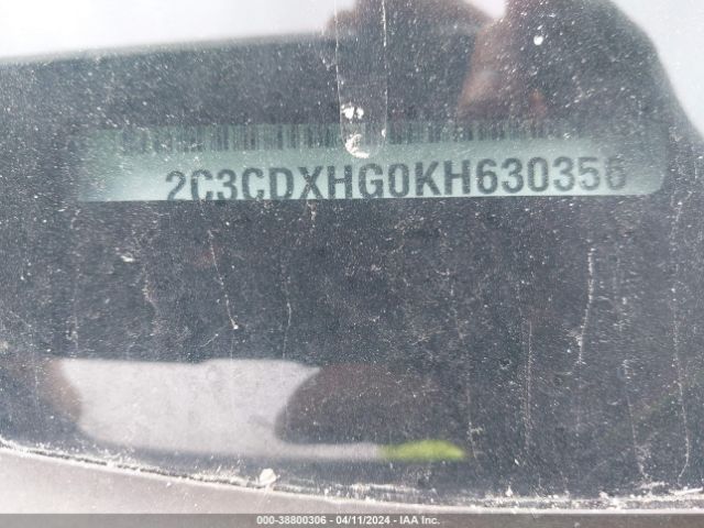 2C3CDXHG0KH630356 Dodge Charger Gt Rwd