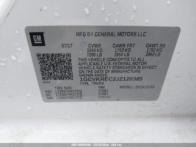 Chevrolet Silverado 1500 1lt 2018 1GCVKREC2JZ120385 Image 9