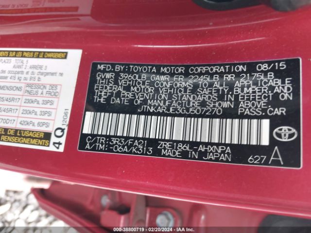JTNKARJE3GJ507270 Scion IM