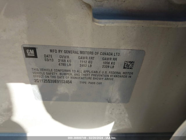 Chevrolet Impala 2lt 2014 2G1125S39E9102454 Image 9
