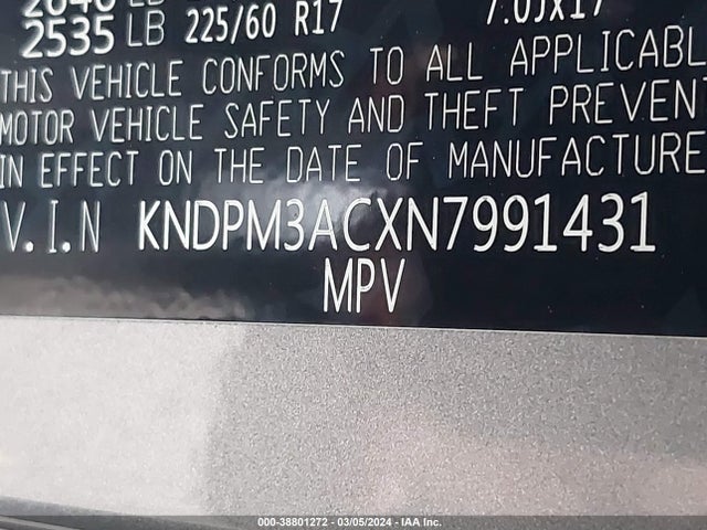 KIA Sportage Lx 2022 KNDPM3ACXN7991431 Image 9