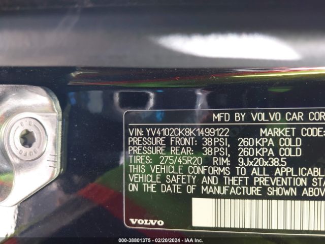 YV4102CK8K1499122 Volvo Xc90 T5 Momentum