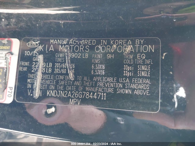 KIA Soul 2016 KNDJN2A26G7844711 Image 9