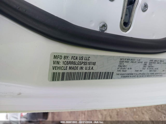 1C6RR6LG5PS518748 RAM 1500 Classic Slt  4x2 5'7 Box
