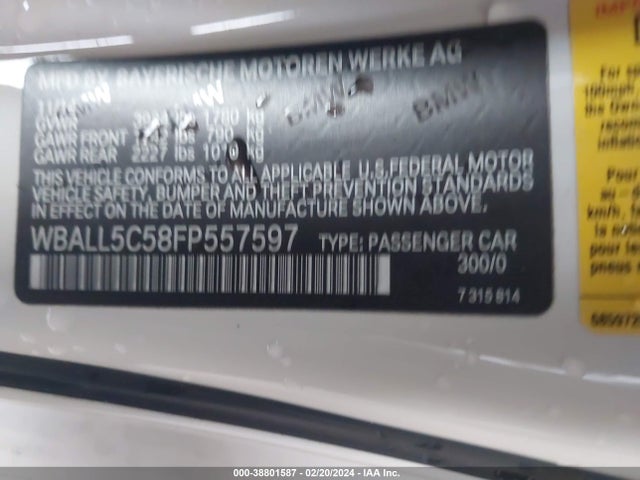 BMW Z4 Sdrive28i 2015 WBALL5C58FP557597 Image 9