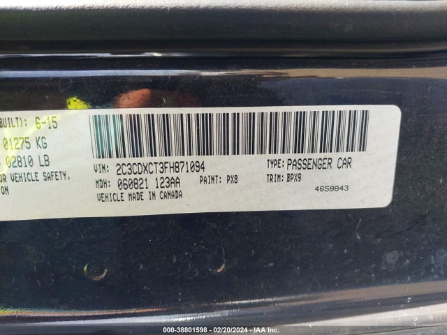 Dodge CHARGER R/T 2015 2C3CDXCT3FH871094 Image 9