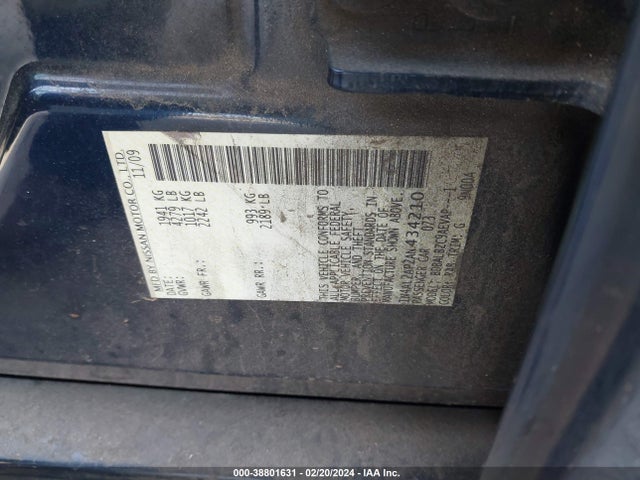 2010 NISSAN ALTIMA 2.5 S VIN: 1N4AL2AP2AN434210