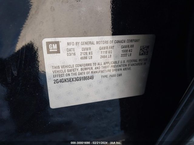2G4GK5EX3G9186849 Buick Regal Turbo