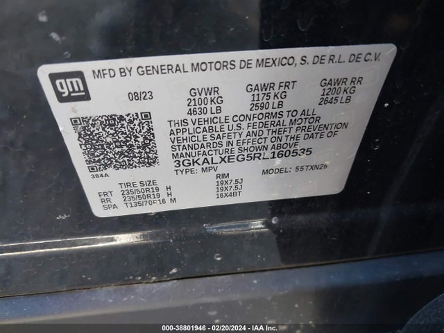 GMC Terrain Awd Denali 2024 3GKALXEG5RL160535 Image 9