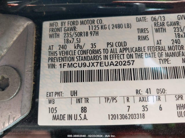 Ford Escape Titanium 2014 1FMCU9JX7EUA20257 Image 9