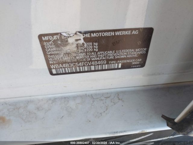 WBA4B3C54FGV48469 BMW 435i Gran Coupe Xdrive
