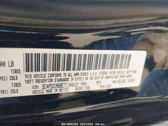 3C4PDCAB8ET134012 Dodge Journey American Value Pkg