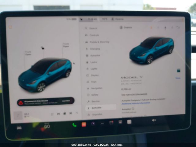 7SAYGDEE2PA044863 Tesla Model Y Awd/long Range Dual Motor All-wheel Drive