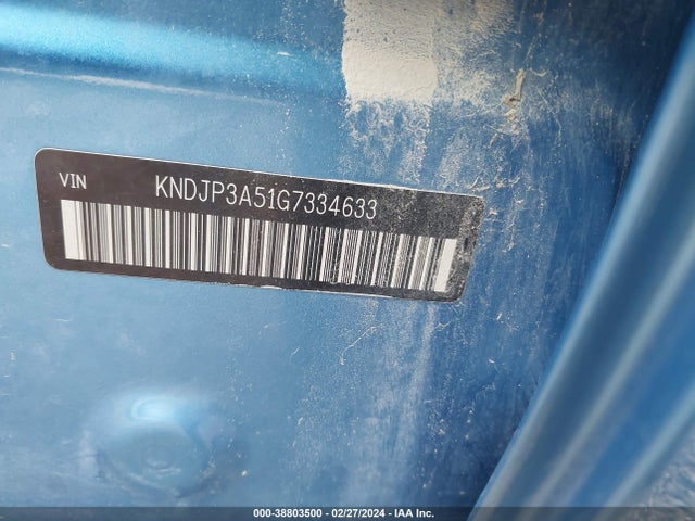 KIA SOUL + 2016 KNDJP3A51G7334633 Image 9