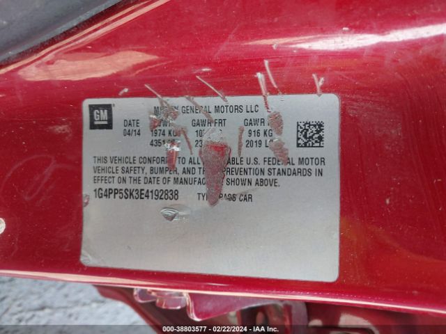 1G4PP5SK3E4192838 Buick Verano