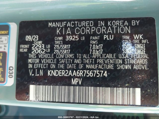 KNDER2AA6R7567574 KIA SELTOS EX