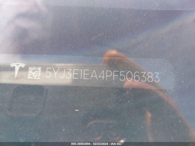 5YJ3E1EA4PF506383 Tesla Model 3 Rear-wheel Drive