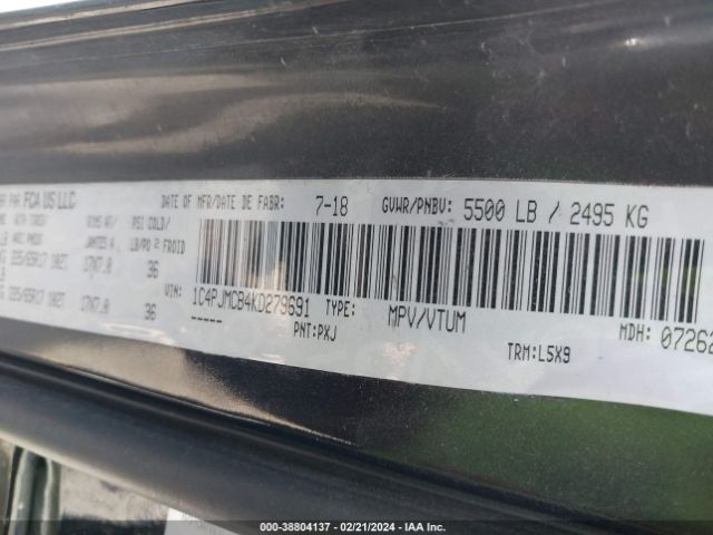 1C4PJMCB4KD279691 Jeep Cherokee North