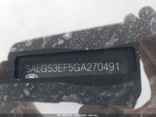 SALGS3EF5GA270491 Land Rover Range Rover 5.0l V8 Supercharged