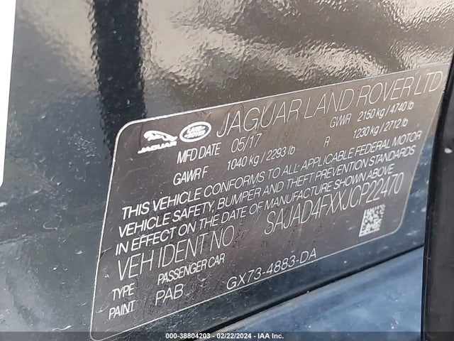 2018 JAGUAR XE SAJAD4FXXJCP22470 Photo 8