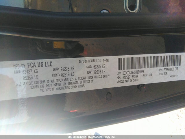 Dodge Charger Sxt 2016 2C3CDXJG7GH189066 Image 9
