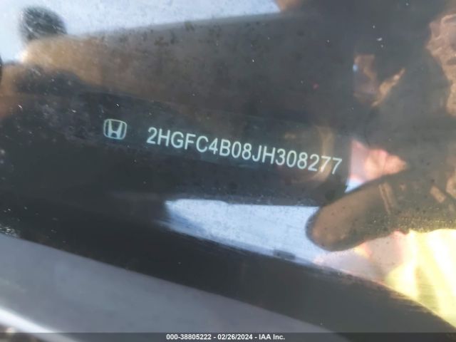 2HGFC4B08JH308277 Honda Civic Lx-p