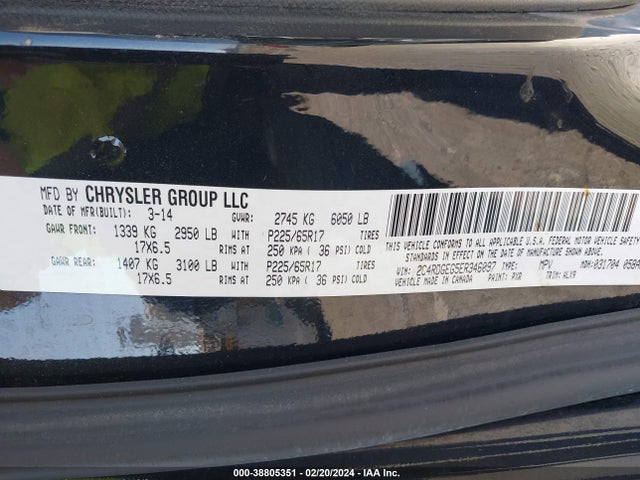 Dodge Grand Caravan R/t 2014 2C4RDGEG5ER346097 Image 9