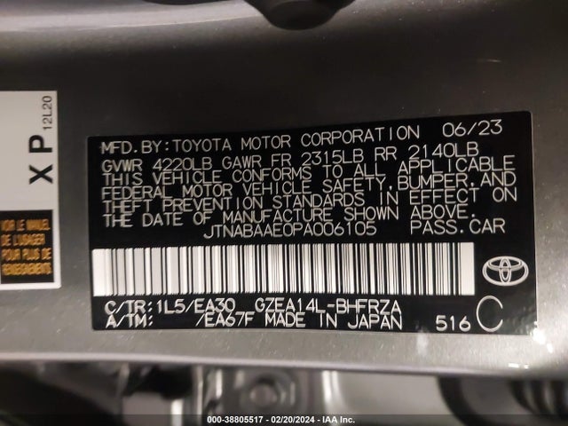 Toyota Gr Corolla Circuit Edition 2023 JTNABAAE0PA006105 Image 9