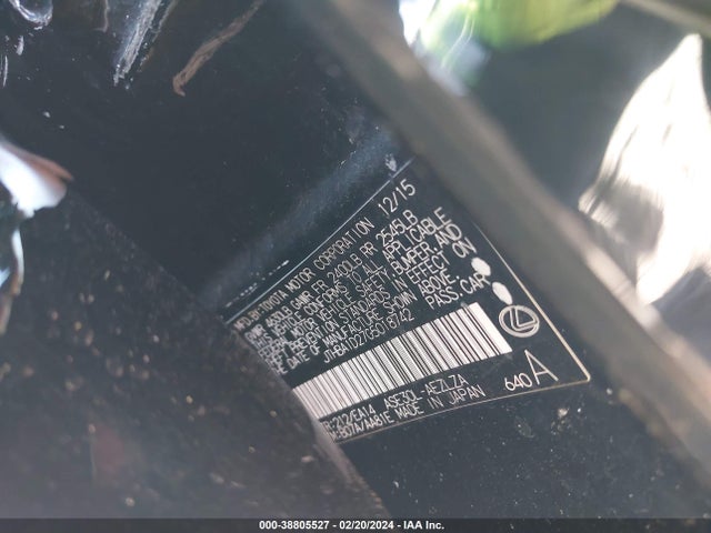 JTHBA1D27G5018742 Lexus IS 200T