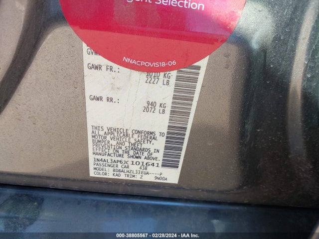 Nissan Altima 2.5 Sr 2018 1N4AL3AP6JC101641 Image 9