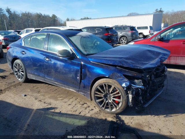 Auction sale of the 2018 Infiniti Q50 3.0t Red Sport 400, vin: JN1FV7AR9JM480537, lot number: 38805803