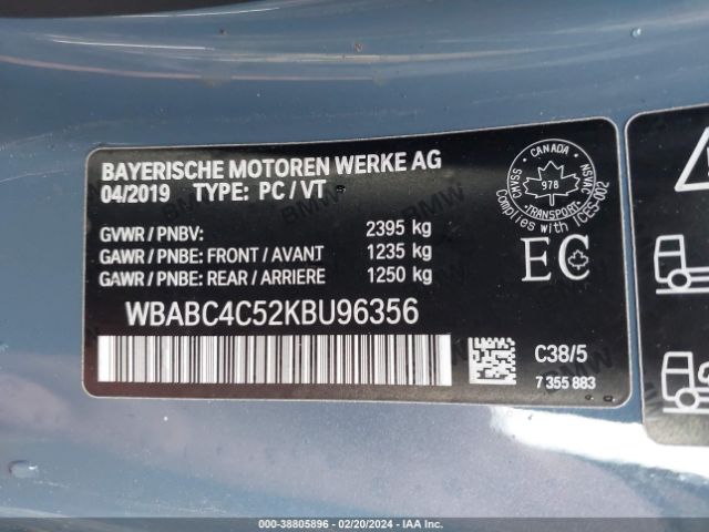 WBABC4C52KBU96356 BMW M850i Xdrive