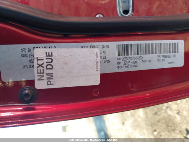 Chrysler 300 300s Awd 2019 2C3CCAGG7KH542924 Image 9