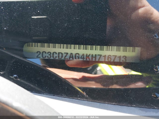 Dodge Challenger Sxt 2019 2C3CDZAG4KH716713 Image 9