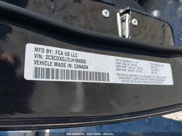 Dodge Charger Scat Pack Rwd 2020 2C3CDXGJ7LH184026 Image 9