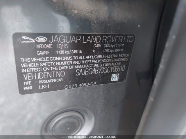 SAJBG4BV3GCY06610 Jaguar Xf S