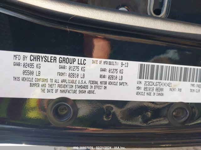 Dodge Charger Sxt Plus 2014 2C3CDXJG7EH141421 Image 9
