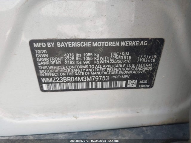 WMZ23BR04M3M79753 Mini Countryman Oxford Edition