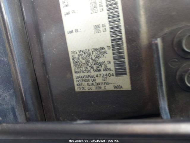 Nissan Maxima 3.5 S/3.5 Sv 2014 1N4AA5AP6EC472404 Image 9