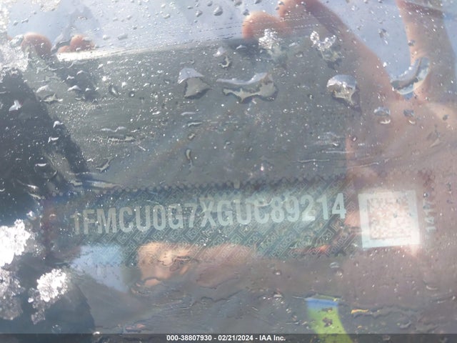 Ford ESCAPE SE 2016 1FMCU0G7XGUC89214 Image 9
