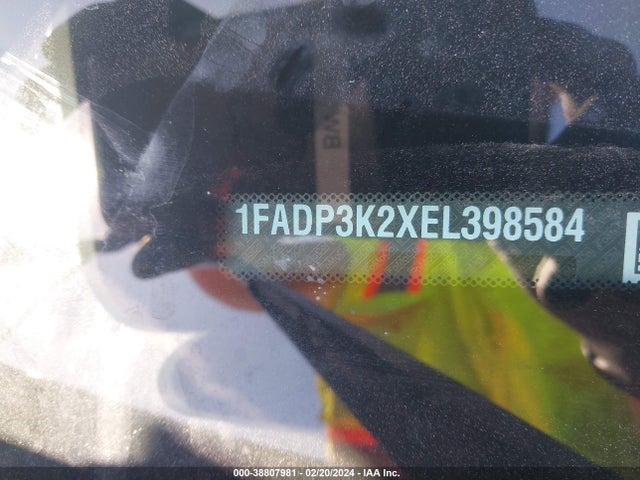 Ford FOCUS SE 2014 1FADP3K2XEL398584 Image 9