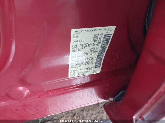 1N6BA1F46HN548960 Nissan Titan Xd Sl Diesel