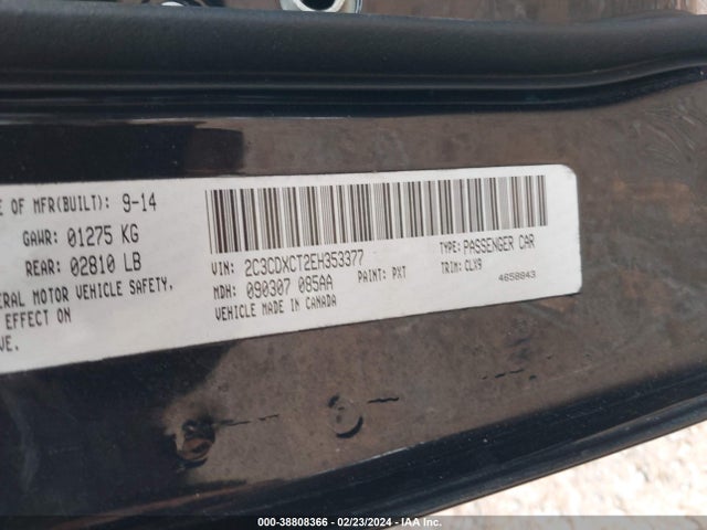 Dodge Charger R/t Max 2014 2C3CDXCT2EH353377 Image 9