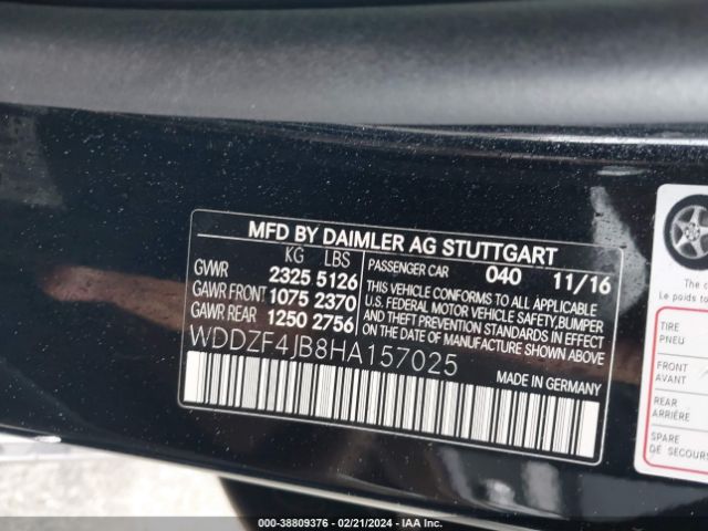 WDDZF4JB8HA157025 Mercedes-Benz E 300