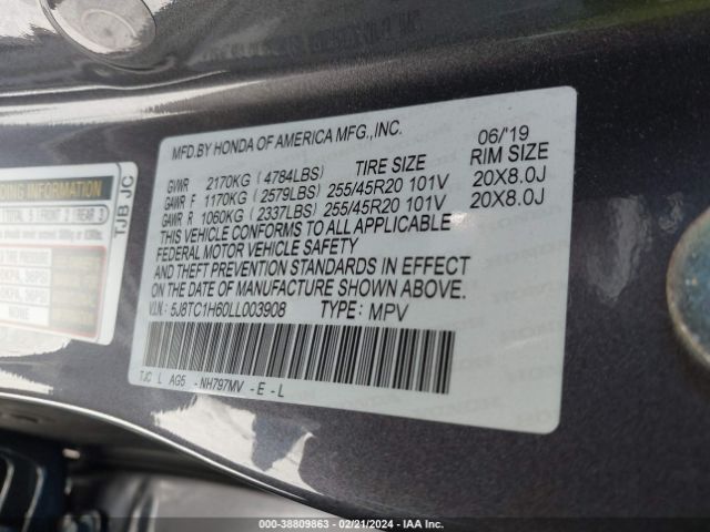 5J8TC1H60LL003908 Acura Rdx A-spec Package